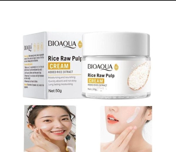 Bioaqua Rice Raw Pulp Moisturizing Face Cream 50g