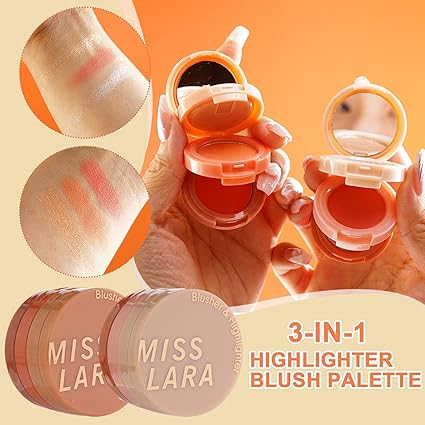 3 In 1 Matte Highlighter Blush