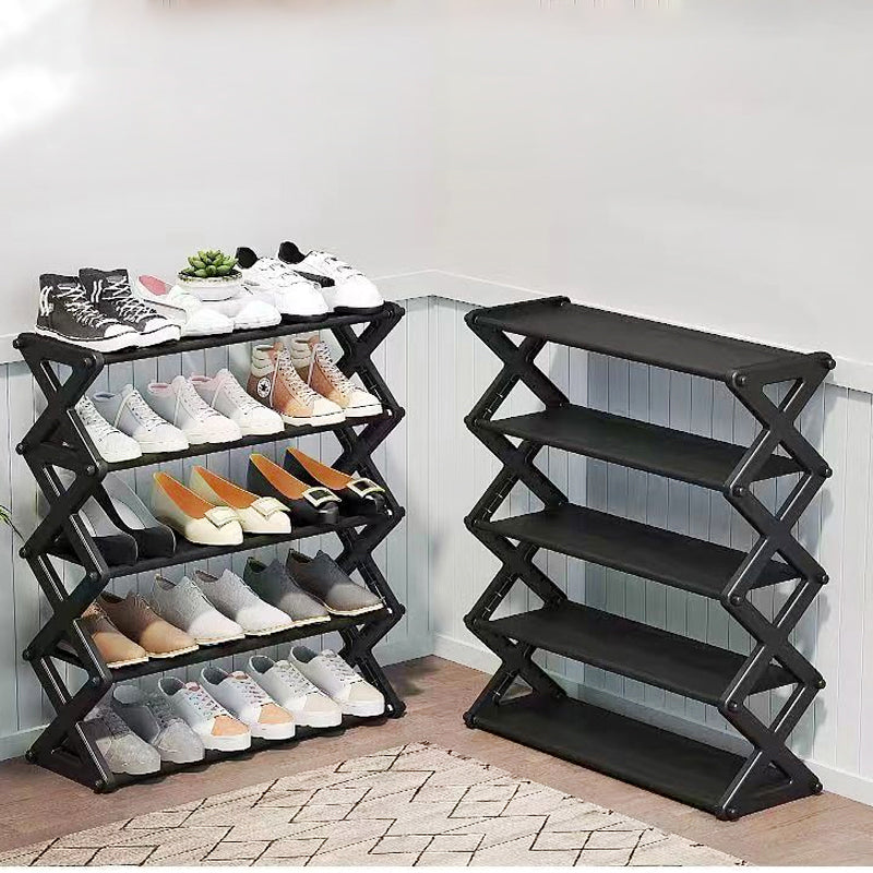 5 Layers X-Type Foldable Fashion Shoe Organizer Stand