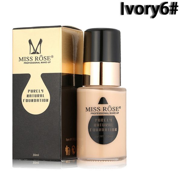 Miss Rose Waterproof Moisturizing Oil Free Liquid Foundation 30ml