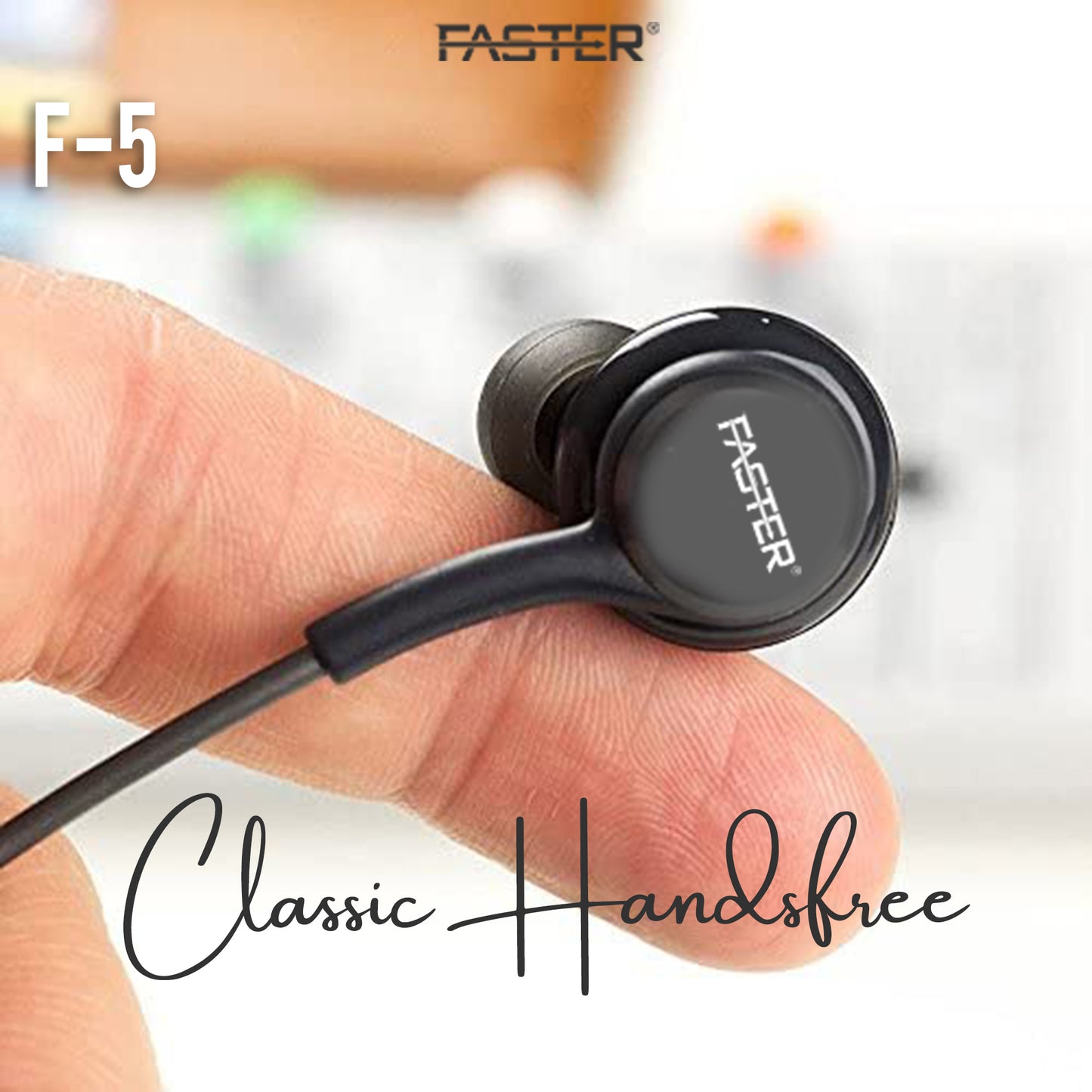 F5 Widely Compatible Comfort Fit In-Ear Earphones With Clear Sound