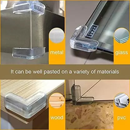 Pack Of 4 Transparent Silicon Table Corner Protector