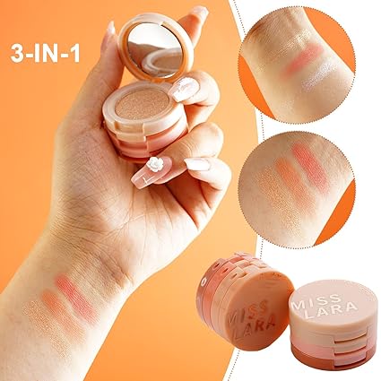 3 In 1 Matte Highlighter Blush