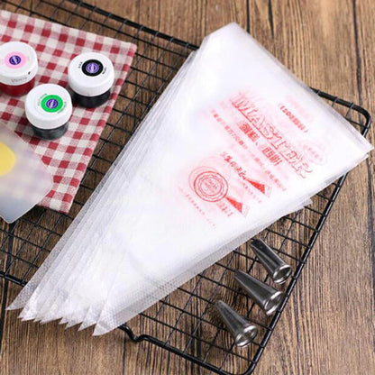 100 Pcs Disposable Piping Bags, Piping Bags, Generic Food Grade Plastic Icing Piping Bags Pastry Fondant Cake Decorating Bag Tool