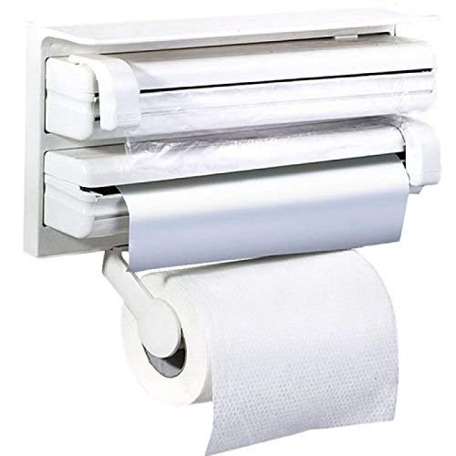 Wall Mount Tissue Paper Dispenser - Triple Paper Roll Dispenser Towel Holder
