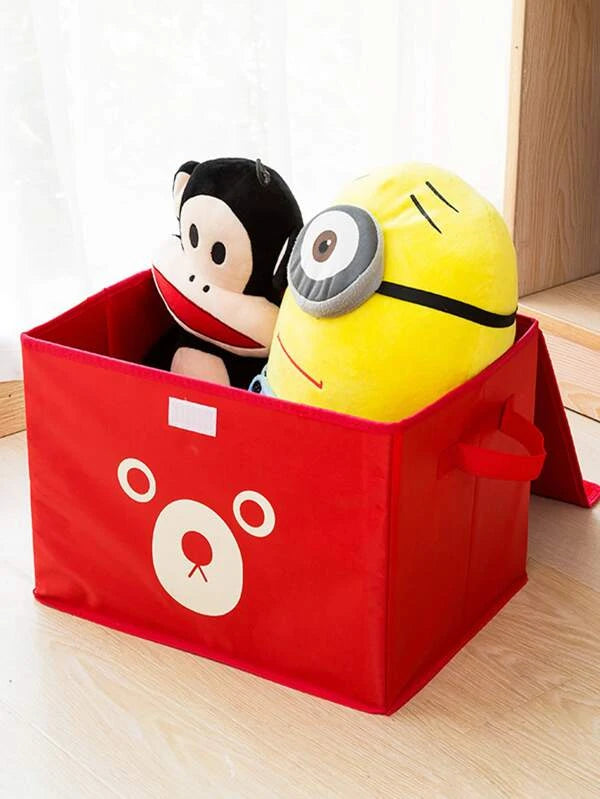1 Pc Panda Design Folding Storage Bins Quilt Basket Kid Toys Organizer Storage Boxes Cabinet Wardrobe Storage Bag (random Color/design)