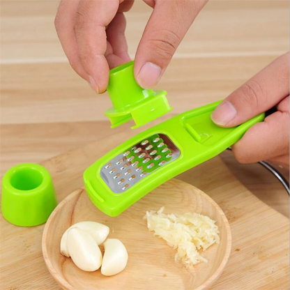 Garlic Press Grater Slicer Plastic Grinding Tool Kitchen Accessories