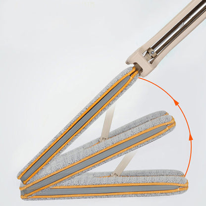 Self Wringing Double Sided Flat Magic Mop Hand Push Sweeper Hard Floor Clean Tool