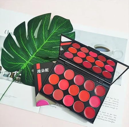 Matte Lip Cream Lipstick Palette 15-Color