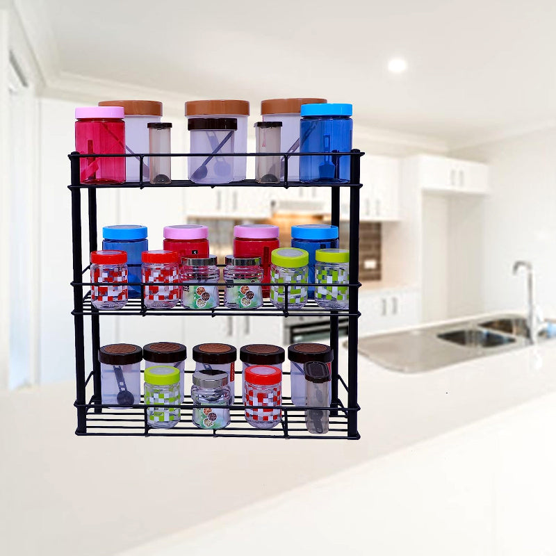 3-Tier Multi-Purpose Metal Kitchen Storage Shelf Rack