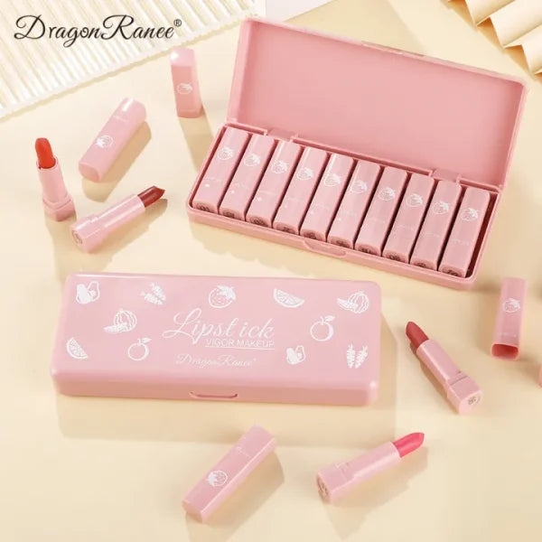 Dragon Ranee Waterproof Lip Gloss 10-pcs