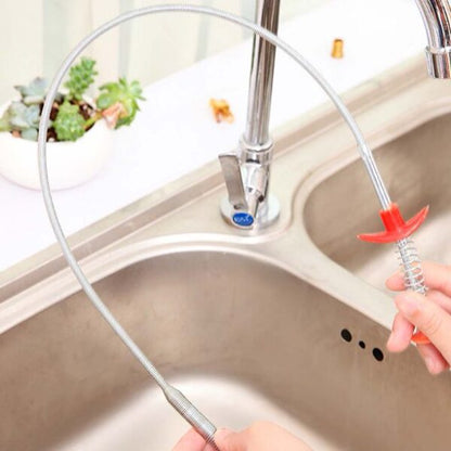 Spring Pipe Dredging Tools Snake Drain Cleaner Sticks Clog Remover Cleaning Tools Household for Kitchen Sink