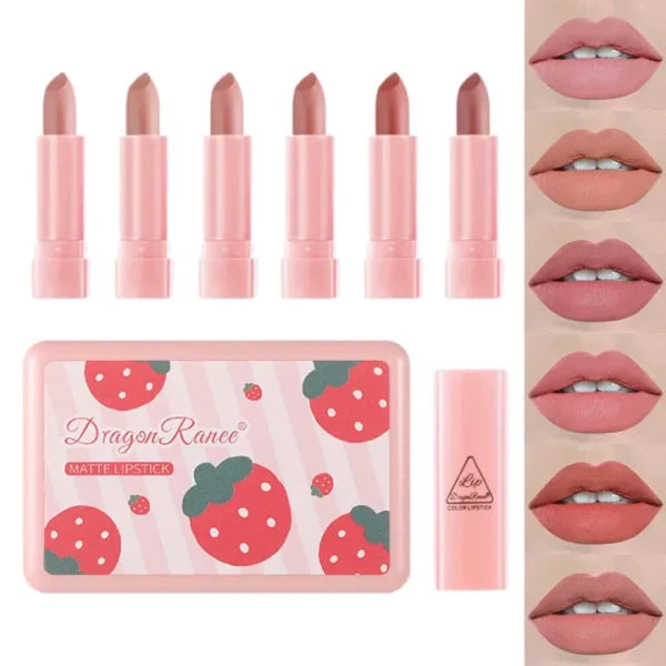 Dragon Ranee Long Lasting Lip Gloss 6-Pcs