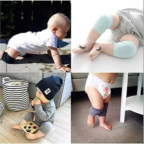 Baby Knee Pad for Crawlin Anti-Slip Pad Stretchable Elastic Cotton Soft Comfortable Knee Cap Elbow Safety Protector (Random Colors)