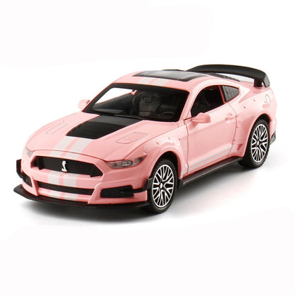 Ford Mustang Shelby GT500 High Simulation Super Pull Back with 4 Open Door Car