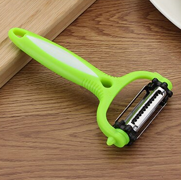 Multifunctional Peeler 360 Degree Kitchen Gadget Tool Vegetable Fruit Slicer Rotary Kitchen Accessories Grater Cutter (Random Color)