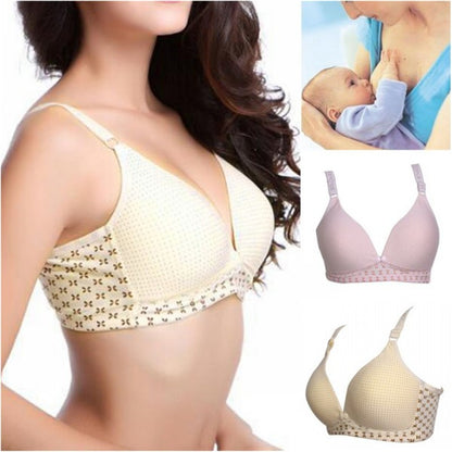 Maternity Nursing Cotton Breast Feeding Push Up Bra