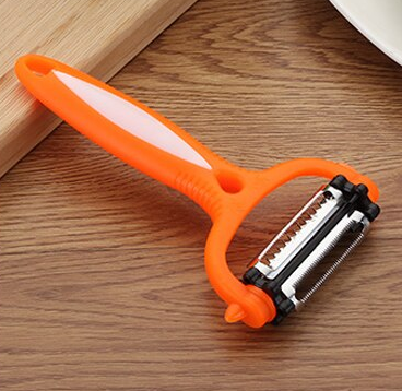 Multifunctional Peeler 360 Degree Kitchen Gadget Tool Vegetable Fruit Slicer Rotary Kitchen Accessories Grater Cutter (Random Color)