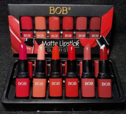 Matte Bob Lipstick Set (6 Pcs)