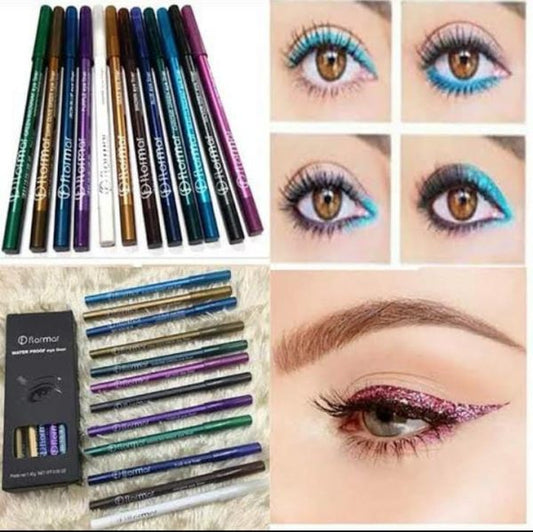 Flormal Eye Liner Pencil 12pcs