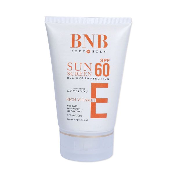 Bnb Sun Screen Spf-60 Vitamin E 120-Ml