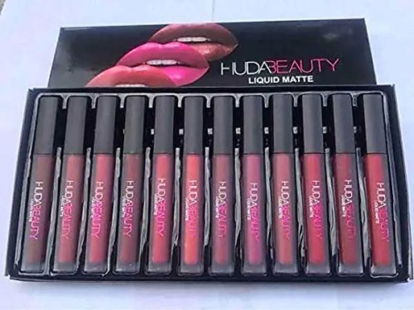 Huda Beauty Multicolor Lip Gloss 12-Pcs