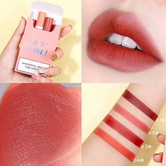 Hey Girl Smoke Lipstick 4pcs