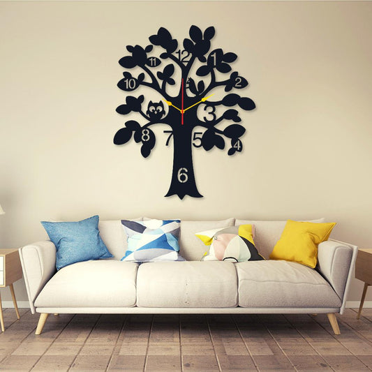 Modern Design Tree Round Clock