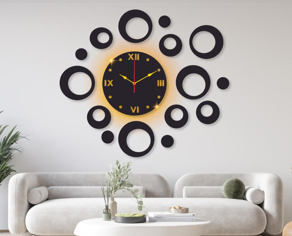 Ring Clock With Light Diy Clock