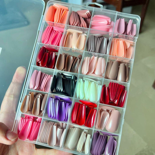 Reusable Artificial Nails - 576 Pcs