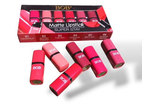 Matte Bob Lipstick Set (6 Pcs)