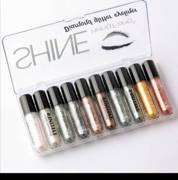 Shine Diamond Glitter Eyeshadow (10 Pcs)