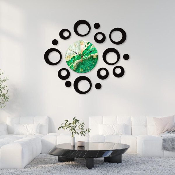 Ring Dial Wooden Wall Clock