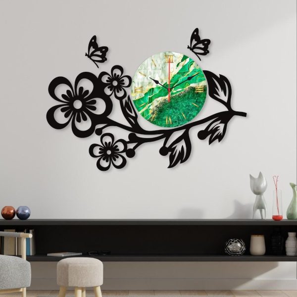 Flower Clock Wall Clock