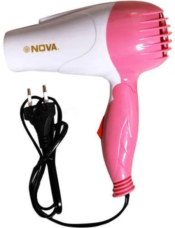 Nova NV-1290 Professional Foldable Hair Dryer With 2 Speed Control Hair Dryer (1000W, Multicolor)
