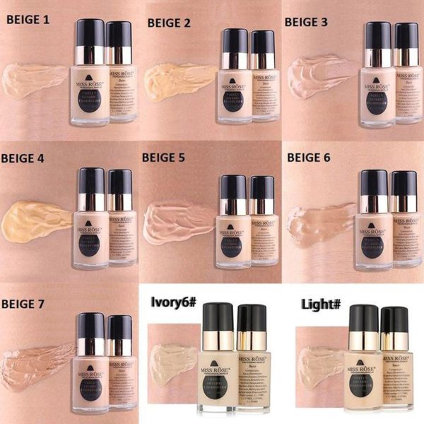 Miss Rose Waterproof Moisturizing Oil Free Liquid Foundation 30ml