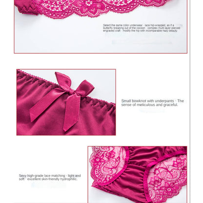 Pack Of 3 Lace Women Panties Seamless Underwear Briefs with Bowknot