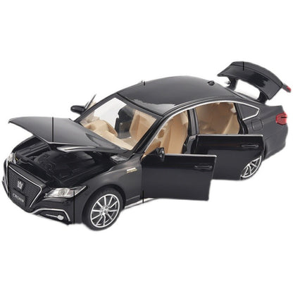 Toyota Crown die Cast model car simulation with sound and light metal pull