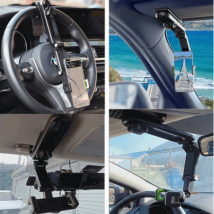 Universal Sun Visor Support 360° Car Cell Phone Holder