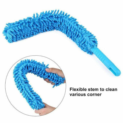 Multi-Functional Flexible Micro Fiber Duster With Telescopic Stainless Steel Handle