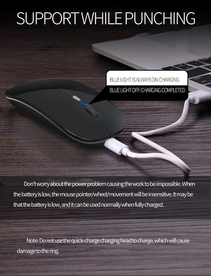 1600 DPI USB Optical Wireless Computer Mouse 2.4G Receiver Super Slim Mouse For PC Laptop