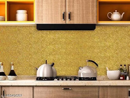 Aluminum Foil Paper Mats Wallpaper Stickers, Kitchen Silver Stickers Self Adhesive Aluminum Foil Stickers Oil Proof Waterproof Kitchen Stove -24 inch x 78 inch - 2 Meter Roll