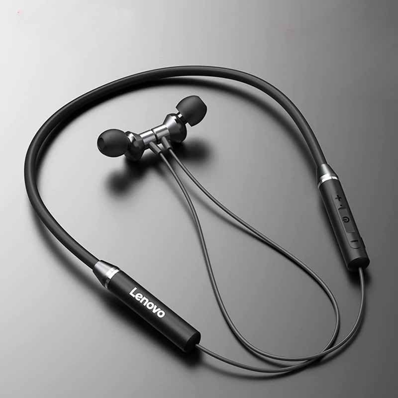 Lenovo HE05 Bluetooth 5.0 Neckband Wireless Stereo Sports Magnetic Headphones IPX5 Waterproof
