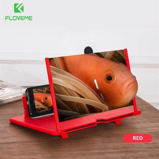 Mobile Phone Screen Magnifier Foldable 3D Screen Amplifier Holder Stand