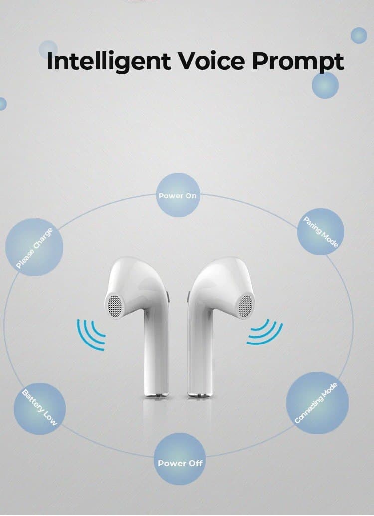 TWS Bluetooth Earphones Stereo Wireless Earbuds LED Power Display Case 3D Stereo Sound IPX5 Waterproof