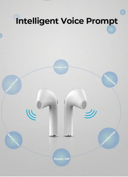 TWS Bluetooth Earphones Stereo Wireless Earbuds LED Power Display Case 3D Stereo Sound IPX5 Waterproof