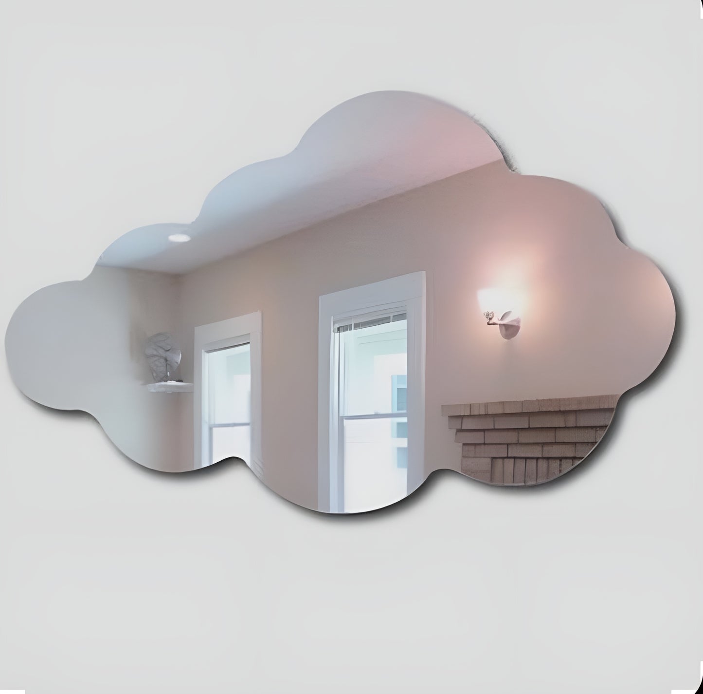 Cloud Shaped Acrylic Mirror Wall Stickers