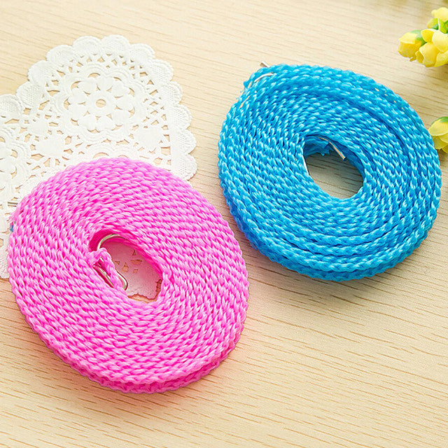 Pack Of 2 Plastic Cloth Hanging Rope Clothesline - 5 Meters