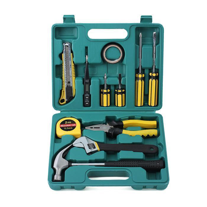 12 Pcs Set Emergency Tools Household Repair Tool Kit Set Box