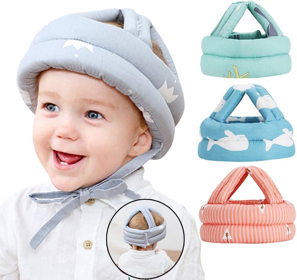 Baby Head Protector Crawling, Safety Helmet &amp; Walking Baby Helmet (Random Color/Design)